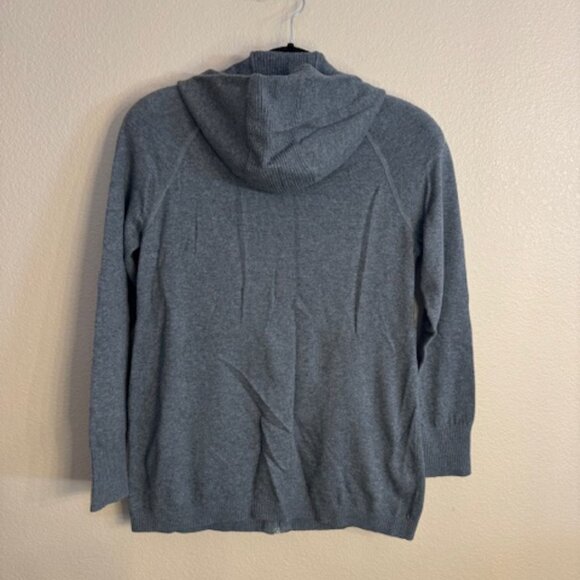 Eddie Bauer Zip Sweater Hoodie  EUC Womens size L Gray - Picture 2 of 9